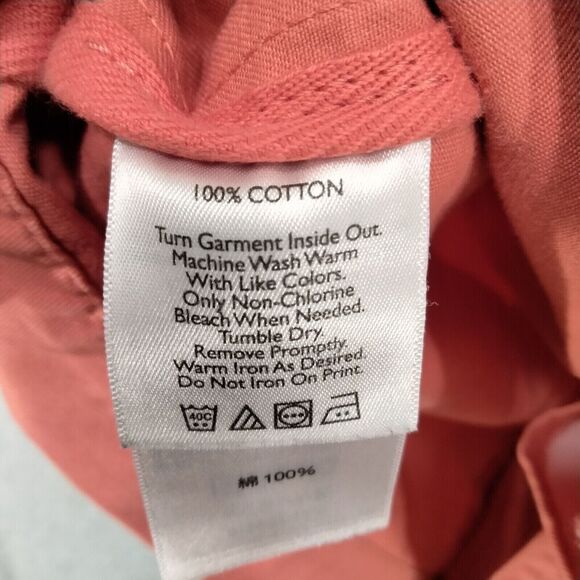 Eddie Bauer Blazer Jacket Womens Sz PL Coral Orange Long Sleeve Single Breasted - Picture 8 of 12